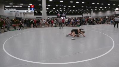 90 lbs Quarters - Piper Fields, Hawkeye Wrestling Academy vs Paisley Ritschard, RT Elite Wrestling
