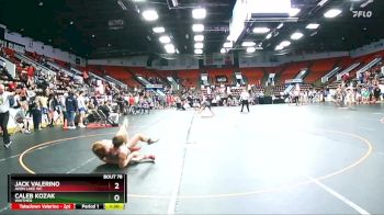 140 lbs Champ. Round 1 - Caleb Kozak, Whitmer vs Jack Valerino, Avon Lake WC