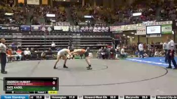 170 lbs Cons. Round 3 - Andrew Hubert, Belleville-Republic County vs Tate Kadel, Beloit