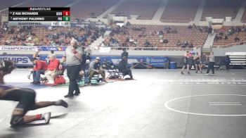 192 -D1 Quarterfinal - Anthony Palermo, Pinnacle High School vs Z Kai Richards, Queen Creek High School
