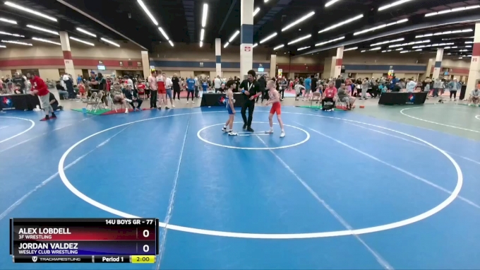 77 lbs Semifinal - Alex Lobdell, 3F Wrestling vs Jordan Valdez, Wesley ...