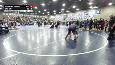 285 lbs Cons. Round 2 - Alejandro Ramirez, Mira Monte vs Liam Kim, Valencia