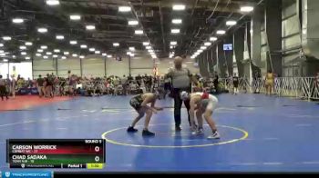115 lbs Round 5 (6 Team) - Carson Worrick, Combat WC vs Chad Sadaka, Team NJB