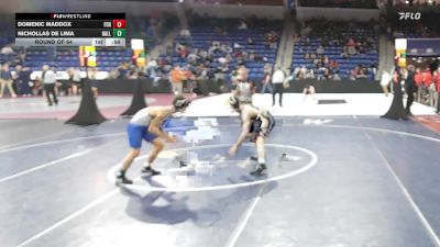 126 lbs Round Of 64 - Domenic Maddox, Foxborough vs Nichollas De Lima, Hall