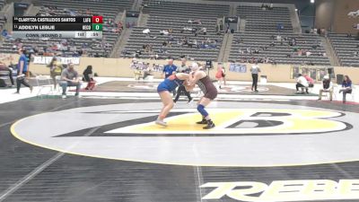 185 lbs Cons. Round 3 - Clarytza Castillejos Santos, Lafayette vs Addilyn Leslie, Henderson County