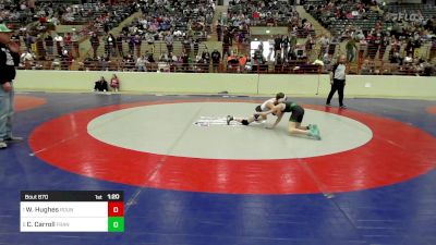 90 lbs Semifinal - Will Hughes, Roundtree Wrestling Academy vs Colt Carroll, Franklin County Youth Wrestling