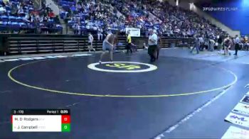 3 lbs Cons. Round 1 - Jacob Campbell, Rockbridge County vs Marquise Drew-Rodgers, Booker T. Washingtom
