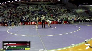 106 lbs Champ. Round 1 - Ayden Bollinger, Delta vs Benton Kanable, Western
