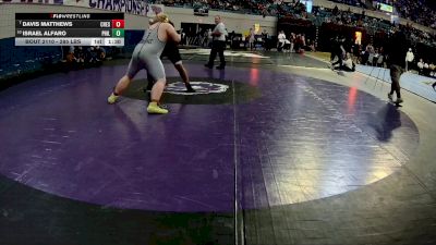285 lbs Round Of 16 - Davis Matthews, Chesnee vs Israel Alfaro, Philip Simmons