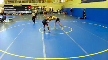165 lbs Round 4 (6 Team) - Jacob Vasquez, Cloud County Community College vs Damari Reed, Triton College