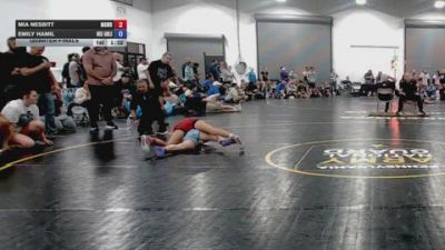 100 lbs Quarterfinal - Mia Nesbitt, MGW Savage Sisters - GK12E vs Emily Hamil, Okie Girls - GK12E