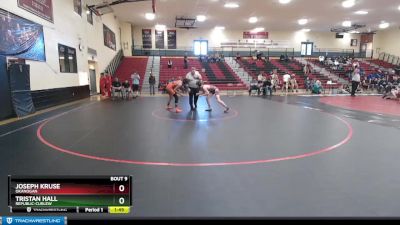 138 lbs Champ. Round 1 - Joseph Kruse, Okanogan vs Tristan Hall, Republic-Curlew