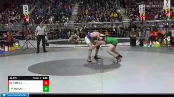 4A-170 lbs Champ. Round 1 - Porter Marvel, Kelly Walsh vs Brayden Clifford, Thunder Basin High School