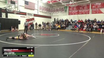 JV-25 lbs Round 1 - Brooklyn Grimm, Williamsburg vs Jule Gaetke, Center Point-Urbana