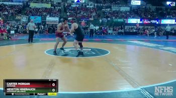 A - 182 lbs Quarterfinal - Carter Morgan, Hamilton vs Hesston Hinebauch, Lockwood (Billings)