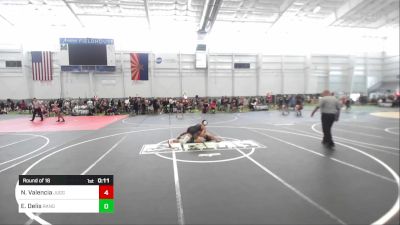 123 lbs Round Of 16 - Nickolas Valencia, Juggernaut WC vs Elias Delis, Ranger Wrestling