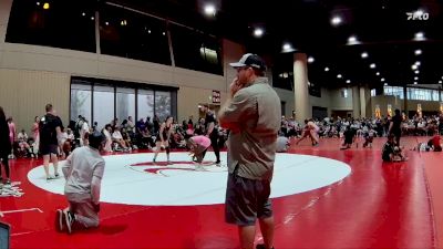 100 lbs Semis & 1st Wb (8 Team) - Anjelah Jackson, BRAWL Pink vs Charlie Hollier, Alabama Elite Black