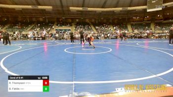 92 lbs Consi Of 8 #1 - Rocky Thompson, Open Mats vs Beckhem Fields, Cowboy Wrestling Club