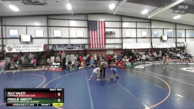 75 lbs Quarterfinal - Preslie Abbott, Sanderson Wrestling Academy vs Jilly Valeti, Champions Wrestling Club