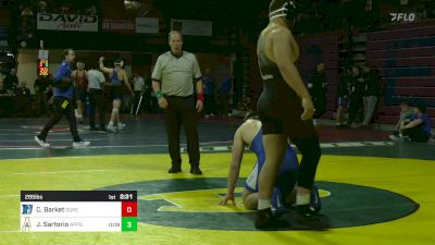 285 lbs Consolation - Connor Barket, Duke vs Jacob Sartorio, Appalachian State