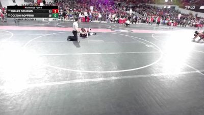 130 lbs Champ. Round 1 - Tobias Gehring, Slinger vs Colton Roffers, Aviators Wrestling