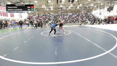 Girls 140 lbs Cons. Round 3 - Grace Saso, Mitty Girls vs Mikayla Cayabyab, Milpitas Girls