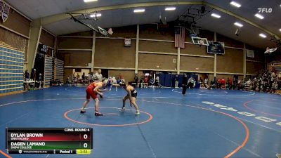 133 lbs Cons. Round 4 - Dylan Brown, Unattached vs Dagen Lamano, Snow College