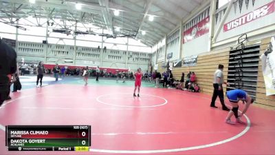 105 (107) Champ. Round 1 - Dakota Goyert, Acalanes vs Marissa Climaeo, Skyline