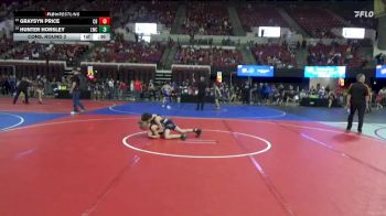 85 lbs Cons. Round 2 - Hunter Horsley, Livingston Wrestling Club vs Graysyn Price, Cut Bank