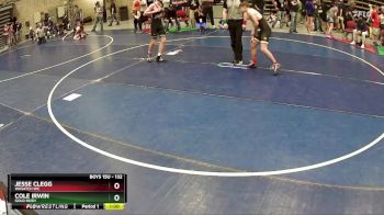 132 lbs Cons. Round 3 - Cole Irwin, Gold Rush vs Jesse Clegg, Wasatch WC