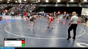 165 lbs Champ. Round 2 - Coy Gunderson, Augustana (SD) vs Jace Fisher, Newman