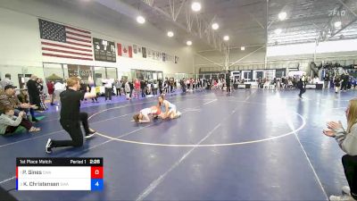 112 lbs 1st Place Match - Payton Gines, Sanderson Wrestling Academy vs Kathryn Christensen, Sanderson Wrestling Academy