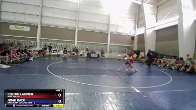 88 lbs Placement Matches (8 Team) - Colton Larimer, Missouri vs Noah Back, Oklahoma Outlaws Red