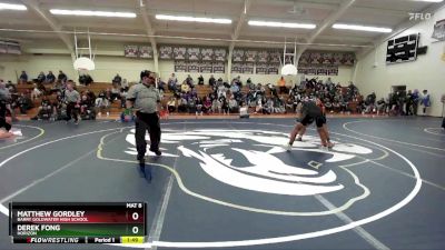 190 lbs Champ. Round 3 - Matthew Gordley, Barry Goldwater High School vs Derek Fong, Horizon