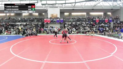 215 lbs Round Of 32 - Owen Holmes, Conard vs Justin Barker, Danbury