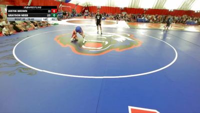 78-82 lbs Round 3 - Justin Brown, Coon Rapids vs Grayson Neeb, Lodi