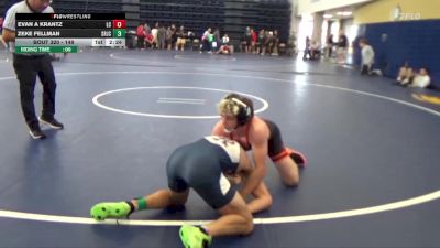 149 lbs Cons. Round 2 - Zeke Fellman, Santa Rosa Junior College vs Evan A Krantz, Lassen College