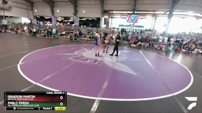 106 lbs Cons. Round 2 - Graeson Martin, NB Elite Wrestling Club vs Pablo Parga, All American Wrestling Club