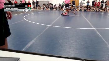 71-77 lbs Cons. Round 2 - Jaxon Holtzman, Downers Grove Wrestling Club vs Zachary Folk, Oregon Hawks Junior High