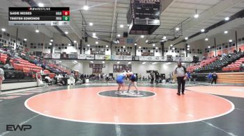190 lbs 3rd Place - Sadie Moses, Oologah vs Tristen Edmonds, Pryor MS Girls