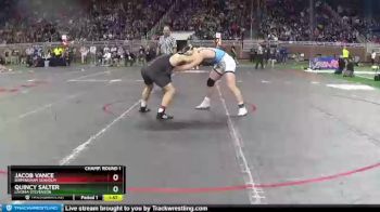 D1-215 lbs Champ. Round 1 - Jacob Vance, Birmingham Seaholm vs Quincy Salter, Livonia Stevenson