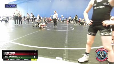 68 lbs Round 3 (4 Team) - Jack Leonard, OpenMats Wrestling Club vs Gabe White, Slyfox Silver