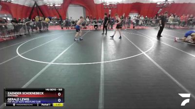 165 lbs Cons. Round 2 - Zaender Schoenebeck, Wisconsin vs Gerald Lewis, Fox Valley Elite Wrestling Club