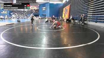 120 lbs Champ. Round 1 - Eli Chesla, Archbishop Spalding vs Waylon Anderson, Cosby