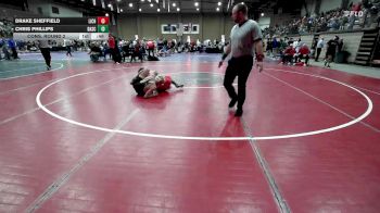 132 lbs Cons. Round 2 - Chris Phillips, Baylor vs Drake Sheffield, Lincoln Christian