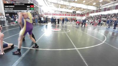 132 lbs Consi Of 4 - Liam Christ, Brookline vs Sean Lyle, Montachusett
