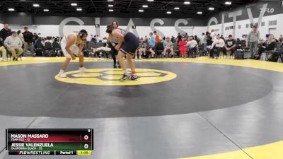 159 lbs Semis & 1st Wrestleback (8 Team) - Jessie Valenzuela, California Black vs Mason Massaro, Team 922