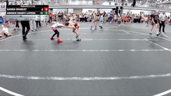 80 lbs Round 7 (8 Team) - Kaiden Crowley, Journeymen Uprising vs Andrew (Henry) Lopera, The Outsiders Squeeze