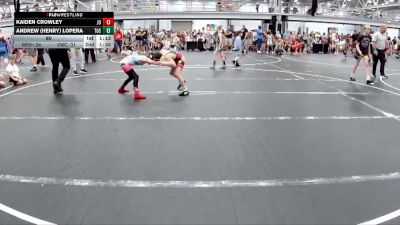 80 lbs Round 7 (8 Team) - Kaiden Crowley, Journeymen Uprising vs Andrew (Henry) Lopera, The Outsiders Squeeze