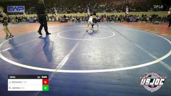 52 lbs Semifinal - Jaxon Ditmore, Team Tulsa Wrestling Club vs Baker James, Cowboy Wrestling Club